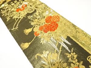 花車模様織出し袋帯